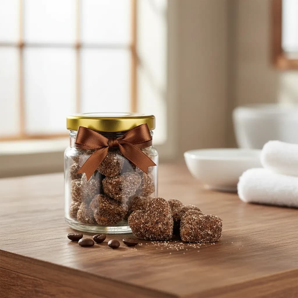 Corazones Exfoliantes De Café 55 Gms